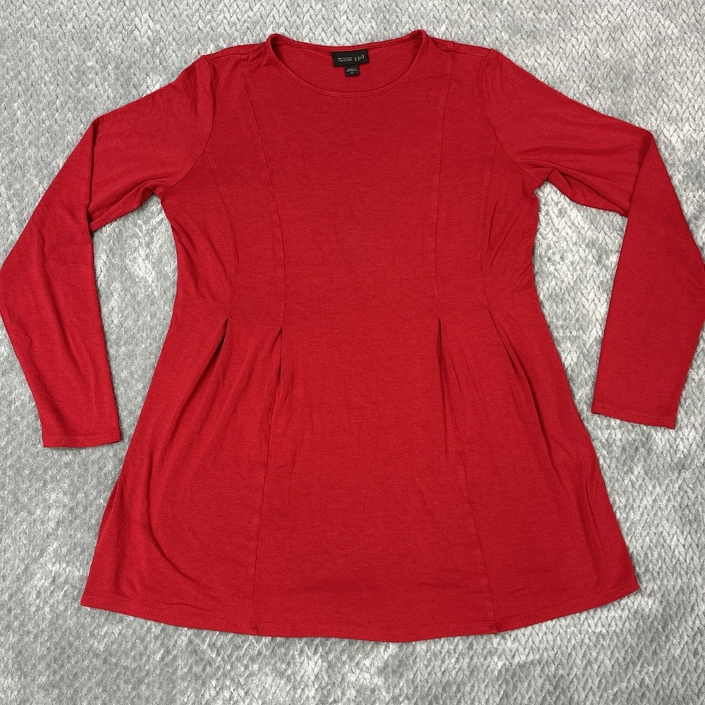 J.JILL Blouse Women XS Tunic Top Classic Casual Flattering‎ Pleated Wearever